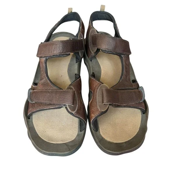 Timberland Trailway Brown Leather Sport Hiking Sandal Shoes BFSP Mens Size 13 M